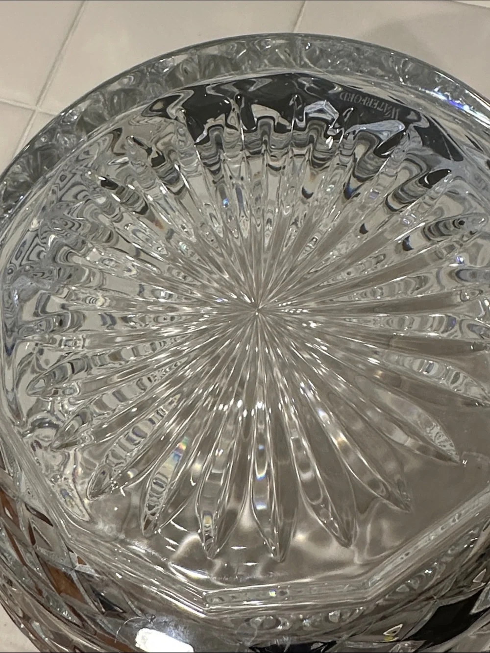 Waterford Clear Cut Crystal Large Serving Bowl - 5 1/2” x 10”